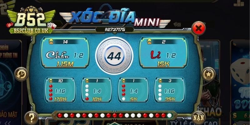 Bạn cần nắm rõ về trò chơi Xóc Đĩa Mini online tại B52