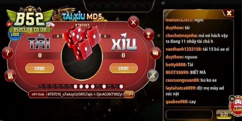 Bí quyết thắng lớn khi chơi Tài Xỉu MD5 tại B52