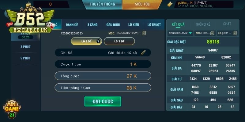 Giới thiệu tổng quan về lô đề siêu tốc B52