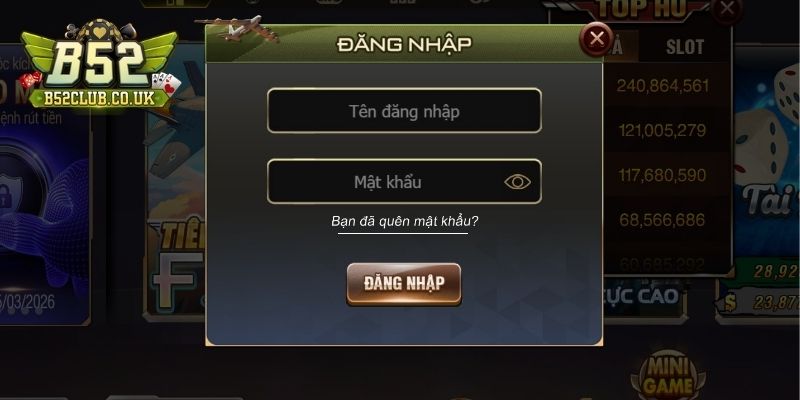 Hướng dẫn các bước đăng nhập B52 trên web dễ dàng
