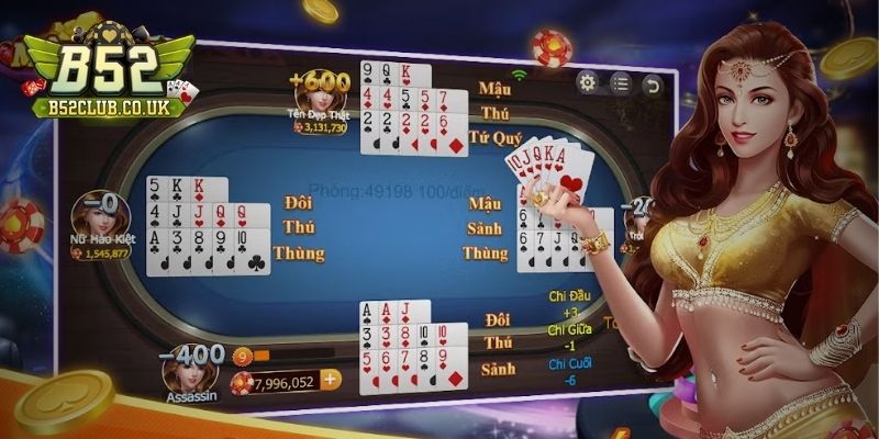 Quy tắc cá cược Mậu Binh tại cổng game B52